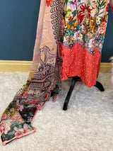 Pakistani Stitched Embroidered lawn Salwar kameez ready to ship