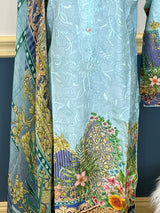 Pakistani Stitched Embroidered lawn Salwar kameez ready to ship