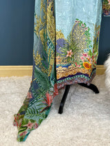 Pakistani Stitched Embroidered lawn Salwar kameez ready to ship