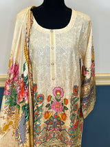 Pakistani Stitched Embroidered lawn Salwar kameez ready to ship