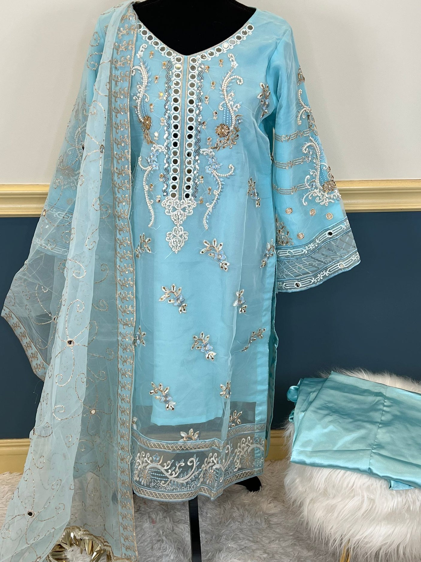 Pakistani Embroidered Party wear  Ready To Ship