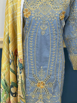 Pakistani Stitched Embroidered lawn Salwar kameez ready to ship