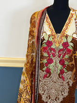 Pakistani Stitched Embroidered lawn Salwar kameez ready to ship