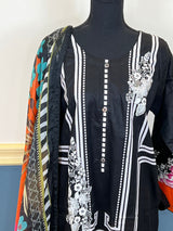 Pakistani Stitched Embroidered lawn Salwar kameez ready to ship