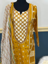 Pakistani Stitched Embroidered lawn Salwar kameez ready to ship