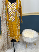 Pakistani Stitched Embroidered lawn Salwar kameez ready to ship