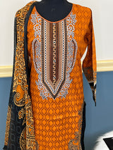 Pakistani Stitched Embroidered lawn Salwar kameez ready to ship