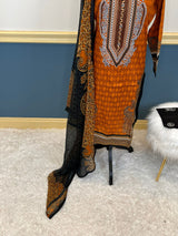 Pakistani Stitched Embroidered lawn Salwar kameez ready to ship