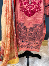 Pakistani Stitched Embroidered lawn Salwar kameez ready to ship