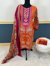 Pakistani Stitched Embroidered lawn Salwar kameez ready to ship