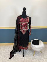 Pakistani Stitched Embroidery luxury  lawn Dresses Ready To Ship