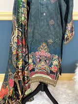 Pakistani Stitched Embroidered lawn Salwar kameez ready to ship