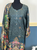 Pakistani Stitched Embroidered lawn Salwar kameez ready to ship