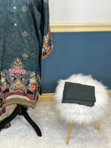 Pakistani Stitched Embroidered lawn Salwar kameez ready to ship