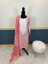 Pakistani Stitched Embroidered lawn Salwar kameez ready to ship