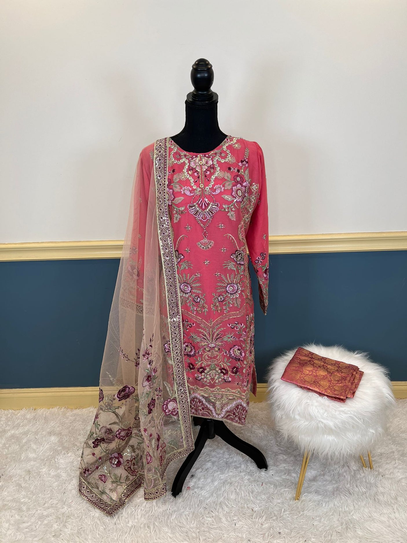 Pakistani Embroidered Party wear  Ready To Ship