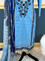 Pakistani Stitched Embroidered lawn Salwar kameez ready to ship