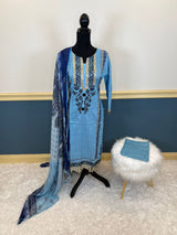 Pakistani Stitched Embroidered lawn Salwar kameez ready to ship