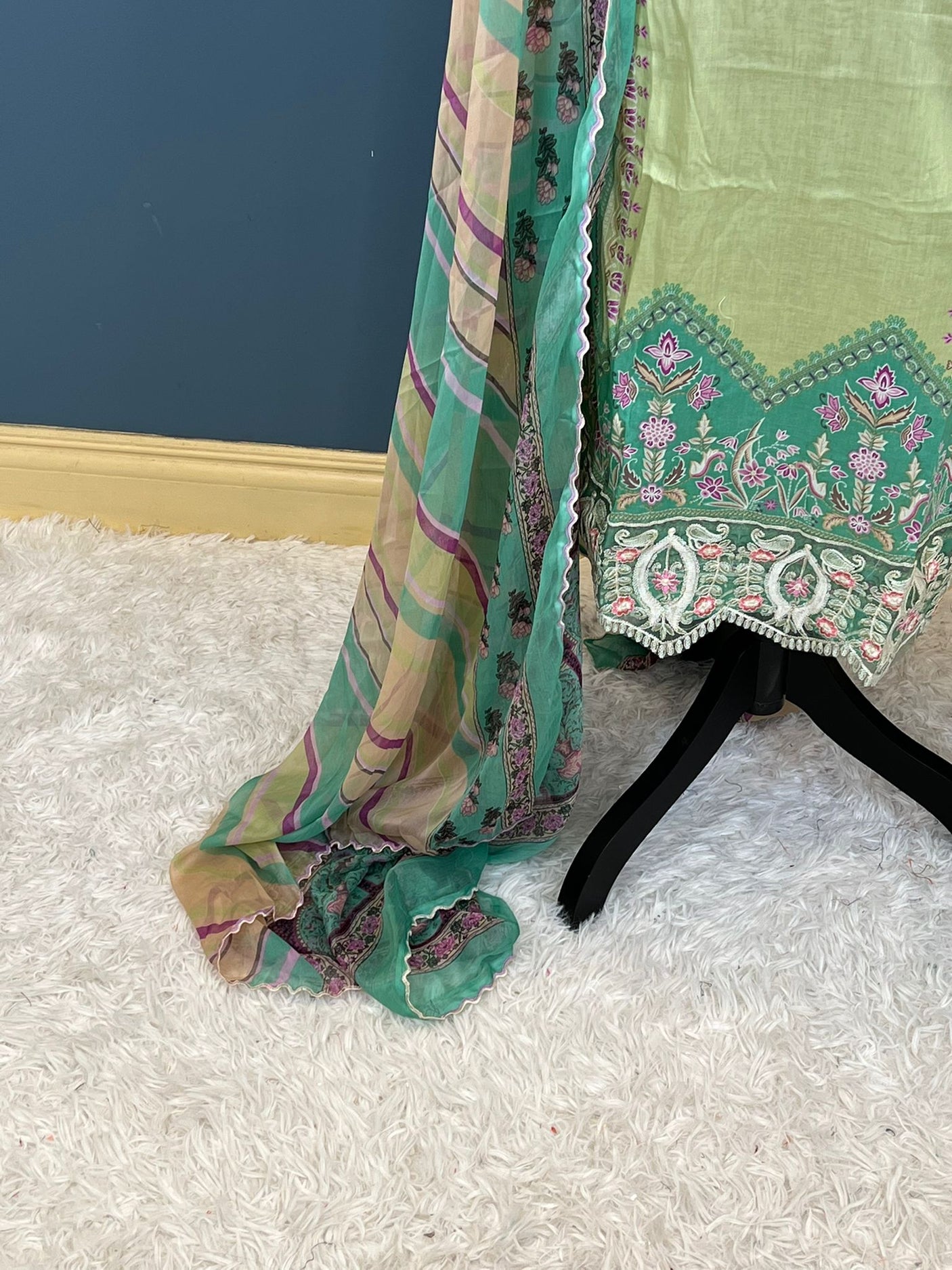 Pakistani Stitched Embroidered lawn Salwar kameez ready to ship