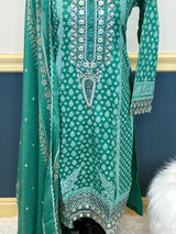 Pakistani Stitched Embroidered lawn Salwar kameez ready to ship
