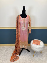 Pakistani Stitched Embroidered lawn Salwar kameez ready to ship