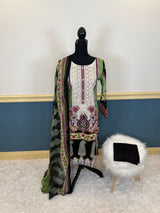 Pakistani Stitched Embroidered lawn Salwar kameez ready to ship