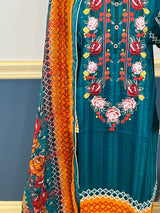 Pakistani Stitched Embroidered lawn Salwar kameez ready to ship