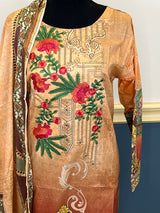 Pakistani Stitched Embroidered lawn Salwar kameez ready to ship