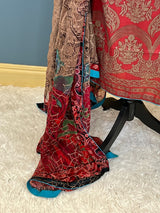 Pakistani Stitched Embroidered lawn Salwar kameez ready to ship