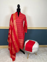 Pakistani Stitched Embroidered lawn Salwar kameez ready to ship