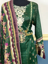 Pakistani Stitched Embroidered lawn Salwar kameez ready to ship