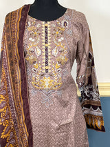 Pakistani Stitched Embroidered lawn Salwar kameez ready to ship