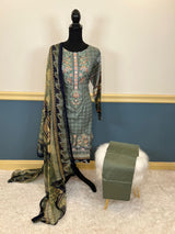 Pakistani Stitched Embroidered lawn Salwar kameez ready to ship