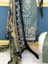 Pakistani Stitched Embroidered lawn Salwar kameez ready to ship