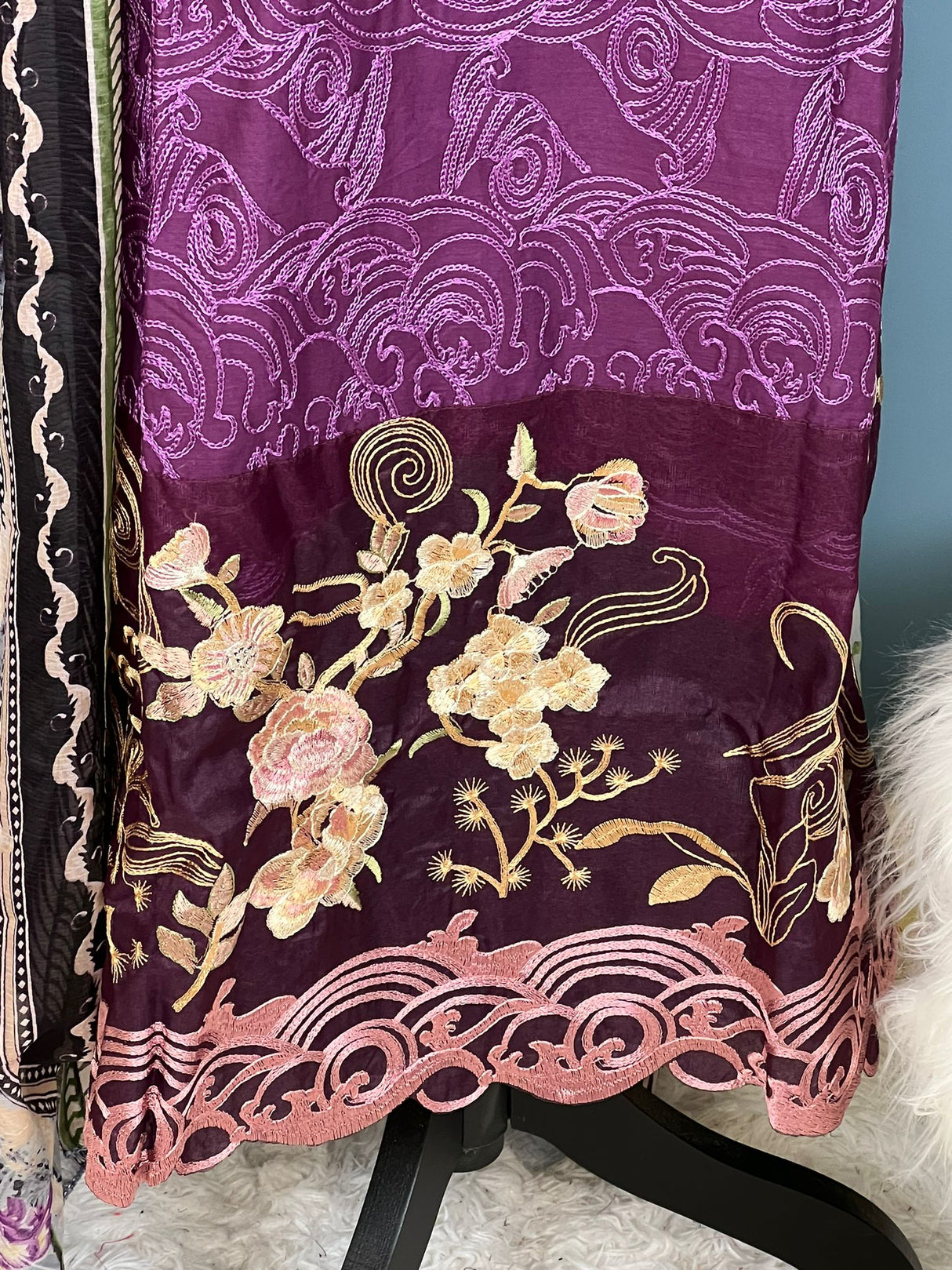 Indian Cotton Stitched Embroidery Suit Ready To Ship