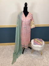 Indian Cotton Stitched Embroidery Suit Ready To Ship