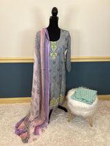 Indian Cotton Stitched Embroidery Suit Ready To Ship