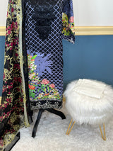 Indian Cotton Stitched Embroidery Suit Ready To Ship