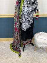 Indian Cotton Stitched Embroidery Suit Ready To Ship