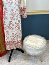 Indian Cotton Stitched Embroidery Suit Ready To Ship
