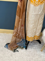 Indian Cotton Stitched Embroidery Suit Ready To Ship