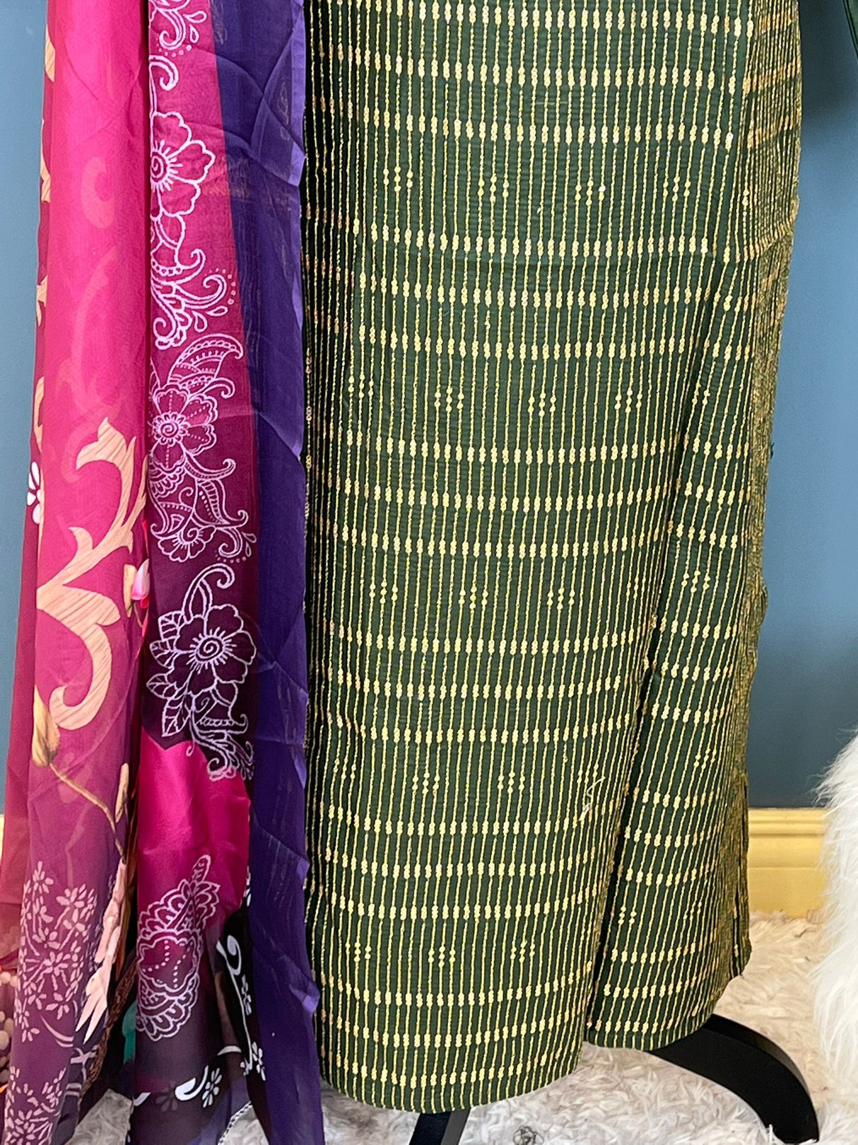 Indian Cotton Stitched Embroidery Suit Ready To Ship