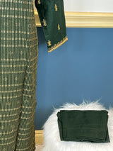 Indian Cotton Stitched Embroidery Suit Ready To Ship