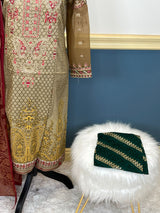 Indian Cotton Stitched Embroidery Suit Ready To Ship
