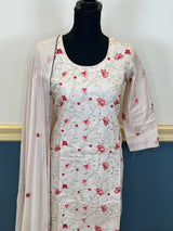 Indian Cotton Stitched Embroidery Suit Ready To Ship