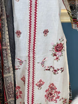 Indian Cotton Stitched Embroidery Suit Ready To Ship