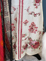 Indian Cotton Stitched Embroidery Suit Ready To Ship