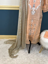 Indian Cotton Stitched Embroidery Suit Ready To Ship