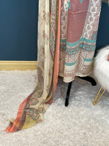 Indian Cotton Stitched Embroidery Suit Ready To Ship