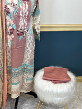 Indian Cotton Stitched Embroidery Suit Ready To Ship